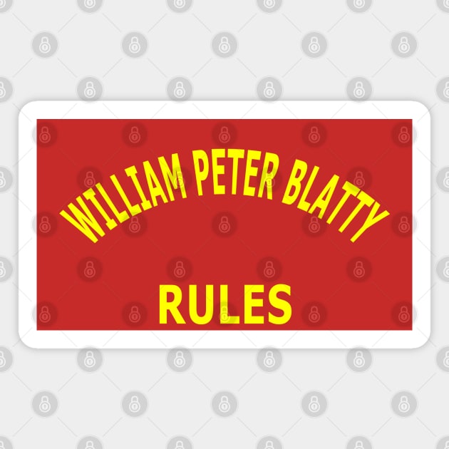 William Peter Blatty Magnet by Lyvershop